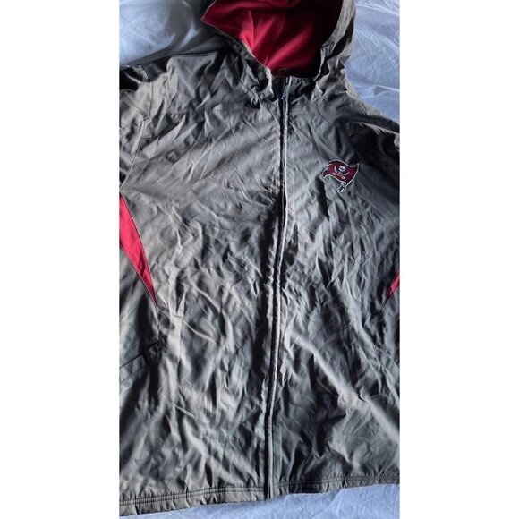 Vintage Tampa Bay Buccaneers Full Zip Windbreaker Jacket Men’s 2XL NFL Gameday - Picture 3 of 16